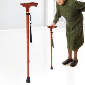 LED walking stick for seniors with ergonomic grip