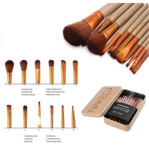 PRO Brush NAKED 3 – 12-Piece Professional Makeup Brush Set Kit