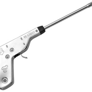 Pistole Shape Metal Impulse Igniter Gas Lighter – Long-Lasting, Rust-Proof & Unbreakable | Ideal for Restaurants & Kitchen Use (Silver)