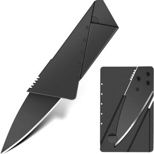 Credit Card Folding Knife – Ultra-Slim Tactical Pocket Tool for Survival, Camping & Everyday Carry
