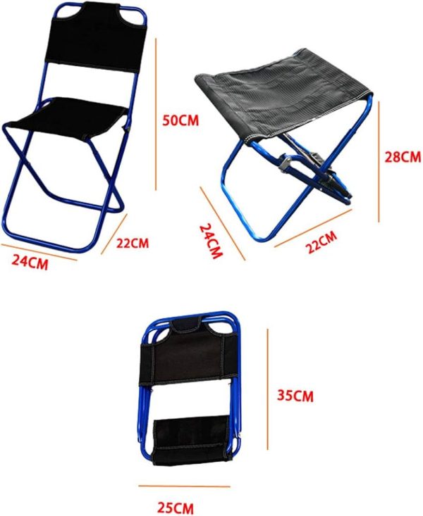 Portable Ultra-Light Folding Camp Chair for Adults – Ideal for Camping, Fishing, Barbecue, Beach, Hiking, and Picnic - Image 3