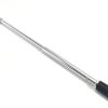 Powerful retractable defense stick with ergonomic grip for police use