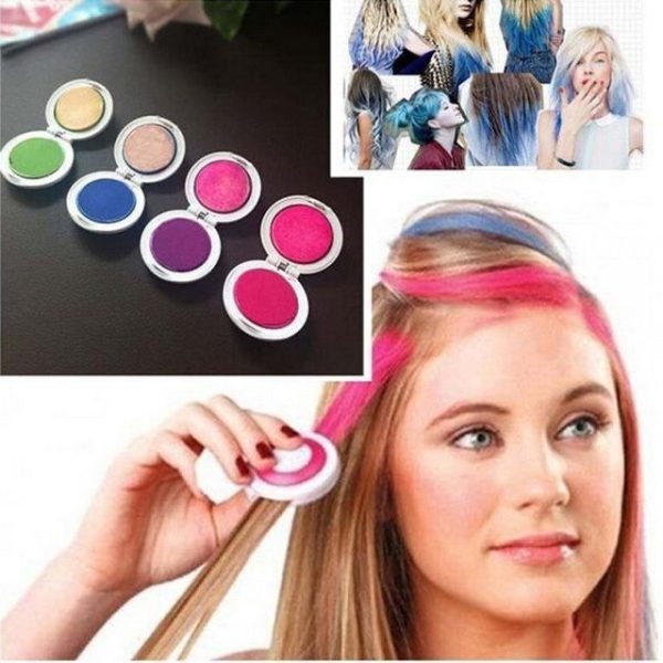 4-Color Temporary Hair Dye Chalk – Washable, Instant Color for Girls, Boys & Women – Fun & Easy Gift Set - Image 4