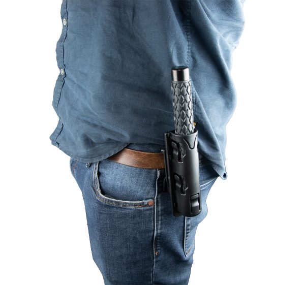 Collapsible metal baton for outdoor protection and personal security