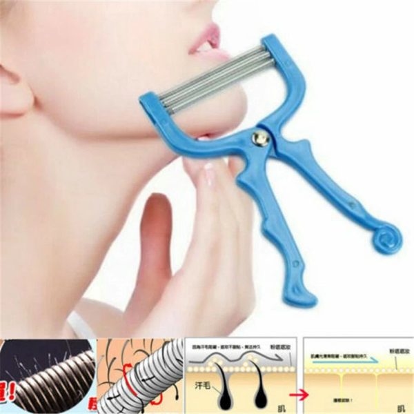 Spring Facial Hair Remover – Painless Face Epilator Shaver for Women & Men | Random Color - Image 6