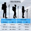 Durable aluminum hiking sticks with anti-slip tips for stability on rough terrain