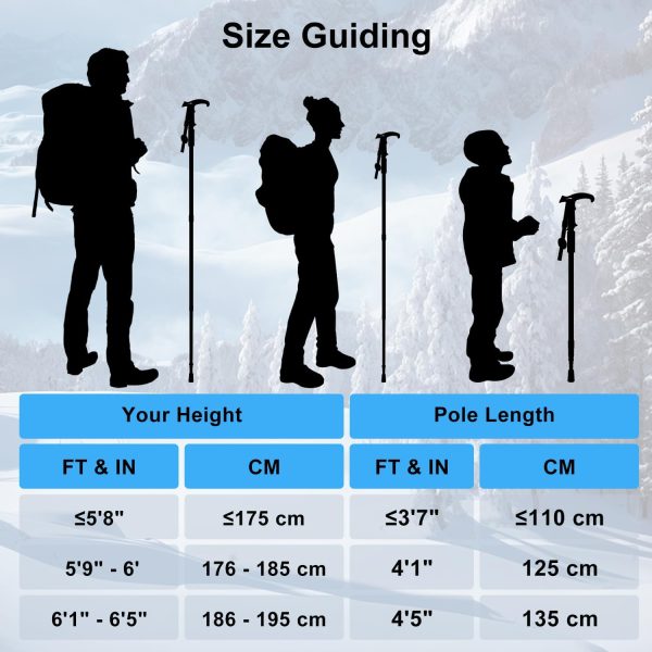 Durable aluminum hiking sticks with anti-slip tips for stability on rough terrain
