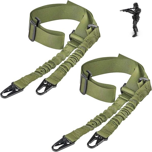 Premium 2-Point Tactical Rifle Sling with Quick Length Adjuster & Heavy-Duty Metal Hooks – Ideal for Airsoft, Shotguns & Hunting Rifles