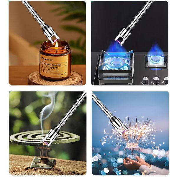 Electric USB Rechargeable Gas Lighter – Windproof, Long Flexible Neck | Ideal for Kitchen, BBQ, Grill & Camping - Image 6
