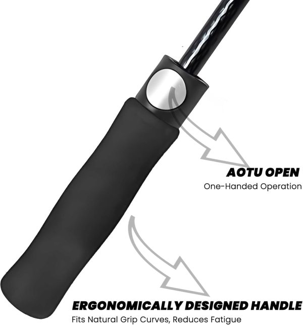 Ultimate Golf Umbrella – XL Double Canopy, Windproof & Waterproof, Auto Open for All-Weather Protection Green - Image 7