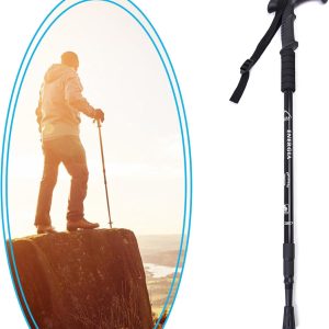 Pair of lightweight walking poles designed for outdoor adventure and daily support