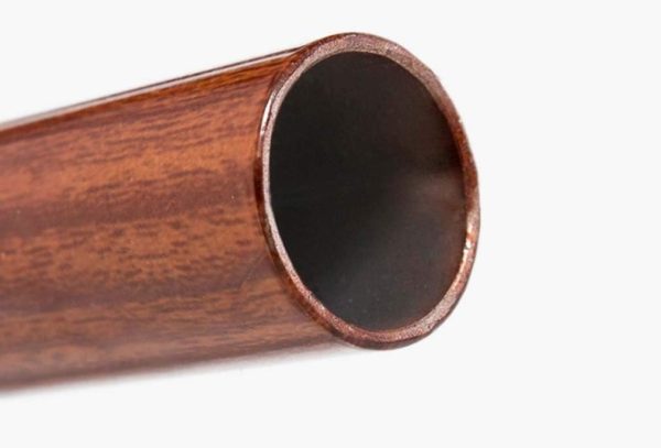 Intelligent wooden walking stick with built-in LED lamp for elderly