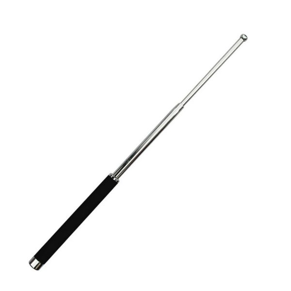 Heavy-duty extendable metal baton for self-defense and combat training