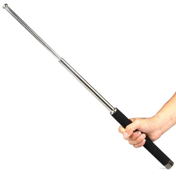 Collapsible self-defense rod in compact form for easy carrying