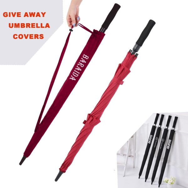 Large Golf Umbrella – Waterproof & Windproof, Double Canopy Design with Automatic Open Function Red - Image 3