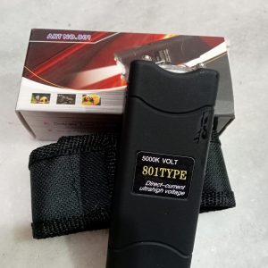 801 High Voltage Stun Gun for Self-Defense – Mini Rechargeable with LED Flashlight | Compact & Heavy-Duty Personal Security for Women & Men