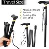 Compact mobility aid for seniors in black