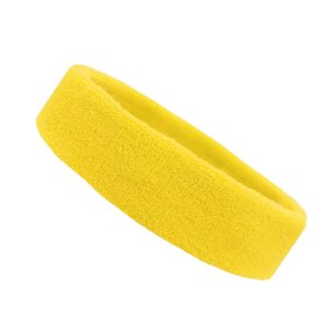 Product close-up of durable sweatband stitching