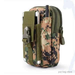 Close-up of tactical pouch fabric texture and stitching