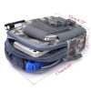 MOLLE pouch with Velcro and zipper features
