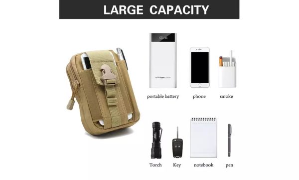 MOLLE attachment system on utility pouch