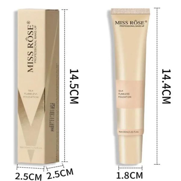 Miss Rose Liquid Silk Flawless Foundation – Tube - Image 8