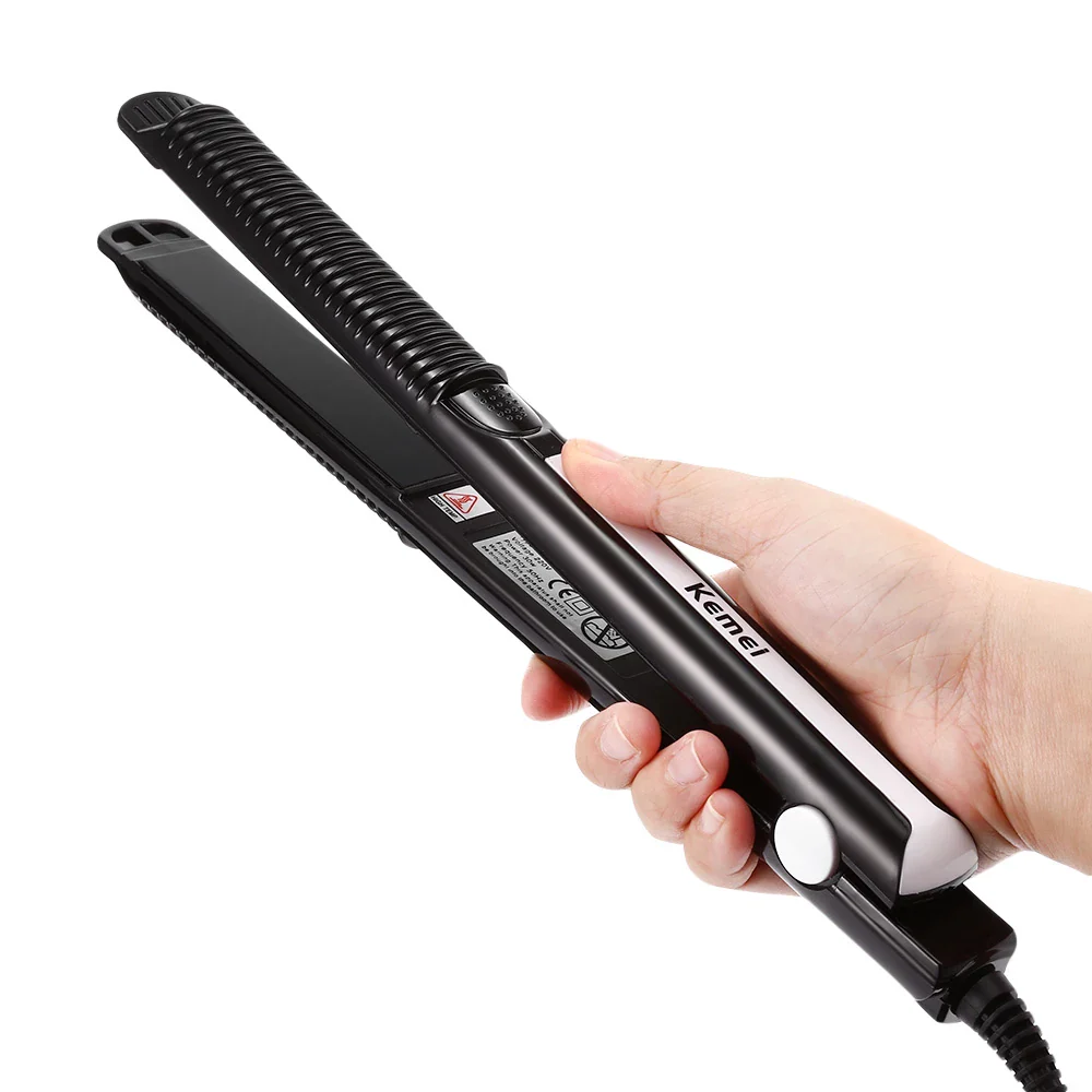 Kemei KM-2139 Professional Hair Straightener Flat Straightening Iron Tourmaline Ceramic Plate Fast Heating