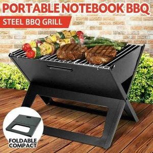 X Type Foldable Portable Barbecue Grill, BBQ / BAR B Q Portable Grill With Cooking Plate