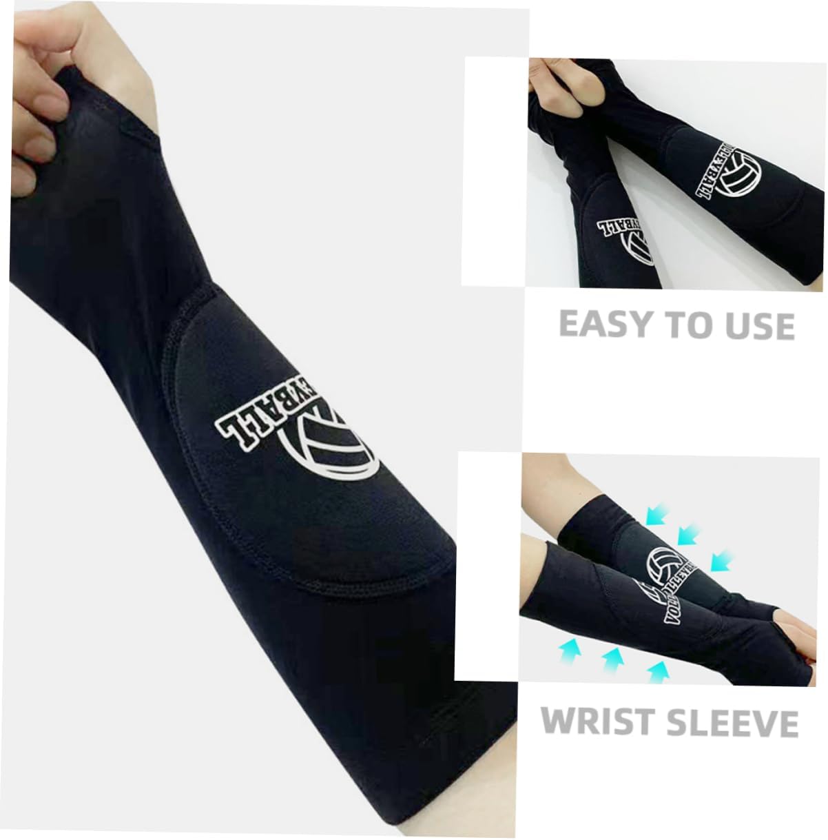 1 Pair Volleyball Wrist Guards - Protective Arm Sleeves & Wrist Support Brace for Volleyball - Image 4