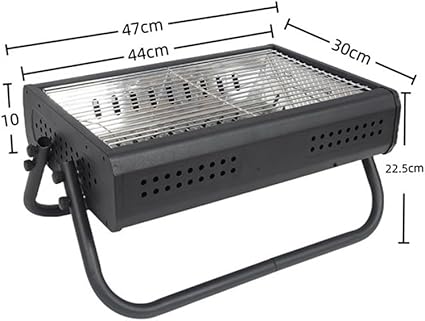 Portable charcoal grill for outdoor cooking and barbecues, compact folding design ideal for garden use, camping trips, and picnic grilling - Image 2