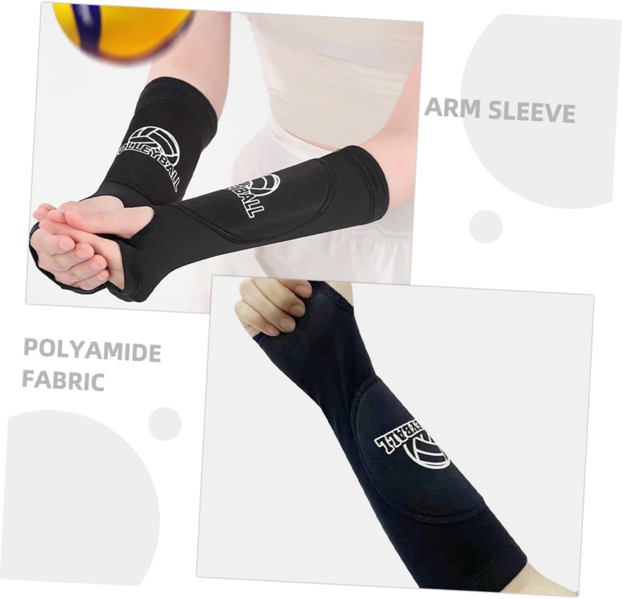 1 Pair Volleyball Wrist Guards - Protective Arm Sleeves & Wrist Support Brace for Volleyball - Image 6