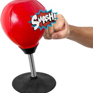 Desktop Punching Bag Stress Buster Desk Punching Ball Boxing Training Heavy Duty Pump Freestanding Reflex Stress Relief Toys Adults Kids Home Office