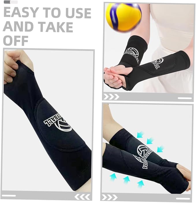 1 Pair Volleyball Wrist Guards - Protective Arm Sleeves & Wrist Support Brace for Volleyball - Image 3