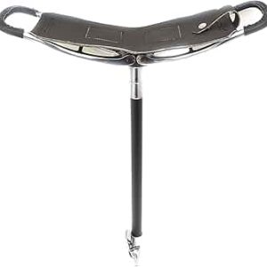 Quality Adjustable Leather Walking Stick Seat – Portable Folding Stool for Hunting, Shooting, Backpacking & Outdoor Comfort