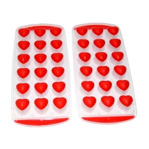 Silicone Ice Cube Mold Heart Shape – Easy Release Reusable Ice Tray for DIY Cakes, Biscuits & Party Use