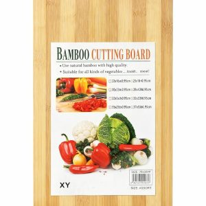 Craft Expertise Bamboo Wooden Chopping Board – Thick, Durable Heavy-Duty Cutting Board for Meat, Vegetables & Fruits