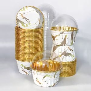 Mini Aluminum Foil Baking Cups – Disposable Cupcake & Muffin Liners for Easy Baking