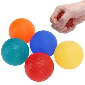Original Silicon Hand Exercise Balls - Grip Strengthening Physical, Occupational Therapy Kit - Squishy Stress, PT, Arthritis Pain Relief Workout Set - Fidget Finger Muscle Squeeze Resistance Silicon Hand Exercise Balls