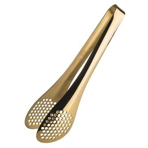 Pack Buffet Tongs, Gold-plated Stainless Steel Food Tongs Serving Tong