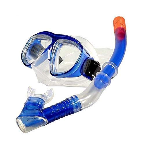 Adult Tempered Glass Snorkeling Mask & Dry Snorkel Set with Silicone Mouthpiece for Swimming and Diving - Image 3