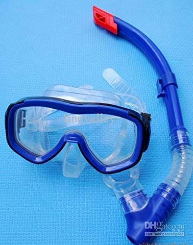 Adult Tempered Glass Snorkeling Mask & Dry Snorkel Set with Silicone Mouthpiece for Swimming and Diving - Image 2