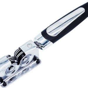 Handheld Professional Stainless Steel Roller Knife Sharpener – Easy Grip Sharpening Tool for Kitchen Knives & Scissors