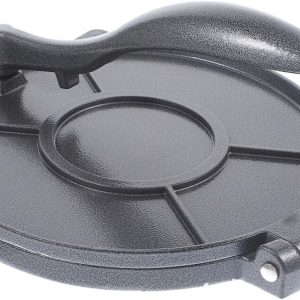 10-Inch Aluminum Roti Press, Heavy-Duty Cast Aluminum Dough Press for Roti, Tortillas, Flatbreads, Pita, Dumplings & More, Easy-Clean Kitchen Tool