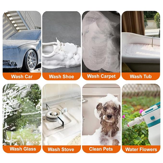 2L Electric Foam Sprayer – 75 PSI Rechargeable Pressurized Foam Pump Sprayer with 2 Spray Modes for Car Washing, Detailing, Home & Garden - Image 5